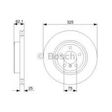 BOSCH Δισκόπλακα 0 986 479 348