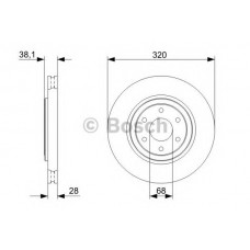 BOSCH Δισκόπλακα 0 986 479 357