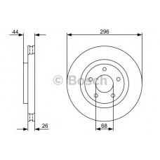 BOSCH Δισκόπλακα 0 986 479 358