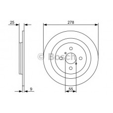 BOSCH Δισκόπλακα 0 986 479 360