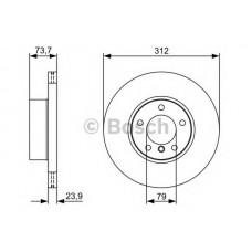 BOSCH Δισκόπλακα 0 986 479 381
