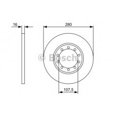 BOSCH Δισκόπλακα 0 986 479 390