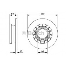 BOSCH Δισκόπλακα 0 986 479 401