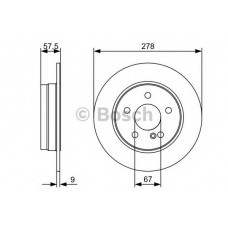 BOSCH Δισκόπλακα 0 986 479 409