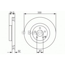 BOSCH Δισκόπλακα 0 986 479 415
