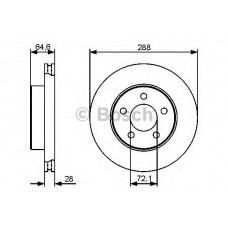 BOSCH Δισκόπλακα 0 986 479 461