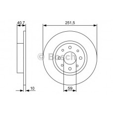 BOSCH Δισκόπλακα 0 986 479 502