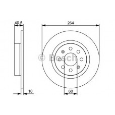 BOSCH Δισκόπλακα 0 986 479 517
