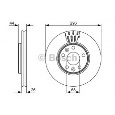 BOSCH Δισκόπλακα 0 986 479 551