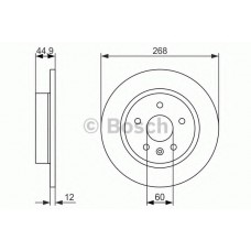 BOSCH Δισκόπλακα 0 986 479 645