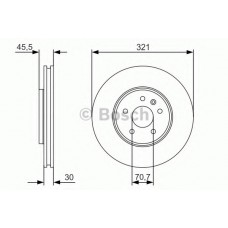 BOSCH Δισκόπλακα 0 986 479 667