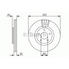 BOSCH Δισκόπλακα 0 986 479 679