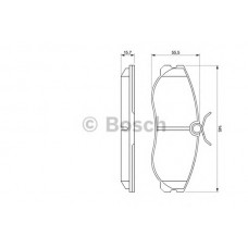 BOSCH Σετ τακάκια 0 986 424 204