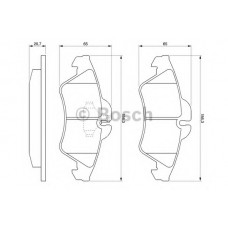 BOSCH Σετ τακάκια 0 986 424 218