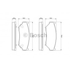 BOSCH Σετ τακάκια 0 986 424 251