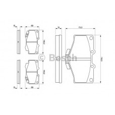 BOSCH Σετ τακάκια 0 986 424 268
