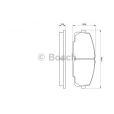 BOSCH Σετ τακάκια 0 986 424 319