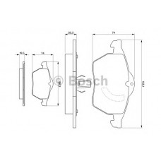 BOSCH Σετ τακάκια 0 986 424 360