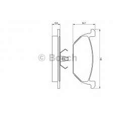 BOSCH Σετ τακάκια 0 986 424 364