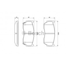 BOSCH Σετ τακάκια 0 986 424 369