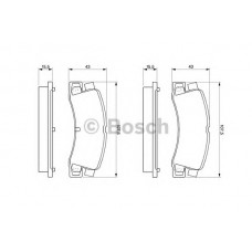 BOSCH Σετ τακάκια 0 986 424 383