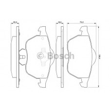 BOSCH Σετ τακάκια 0 986 424 460