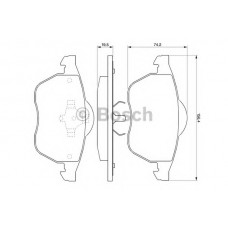 BOSCH Σετ τακάκια 0 986 424 481