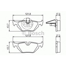 BOSCH Σετ τακάκια 0 986 424 484