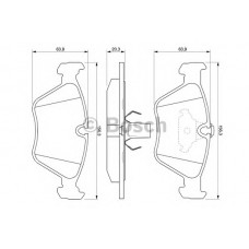 BOSCH Σετ τακάκια 0 986 424 485