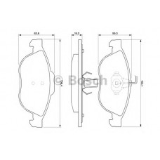 BOSCH Σετ τακάκια 0 986 424 507