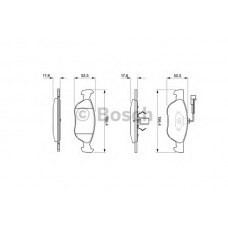 BOSCH Σετ τακάκια 0 986 424 510