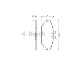 BOSCH Σετ τακάκια 0 986 424 533
