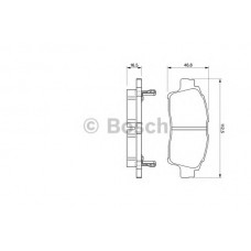 BOSCH Σετ τακάκια 0 986 424 535
