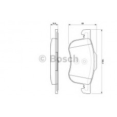 BOSCH Σετ τακάκια 0 986 424 540