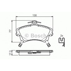 BOSCH Σετ τακάκια 0 986 424 541