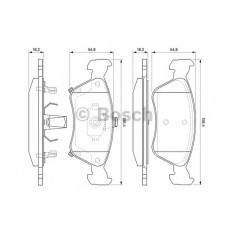 BOSCH Σετ τακάκια 0 986 424 560