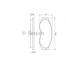 BOSCH Σετ τακάκια 0 986 424 572