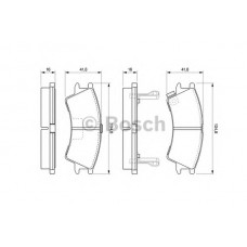 BOSCH Σετ τακάκια 0 986 424 575