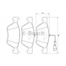 BOSCH Σετ τακάκια 0 986 424 578