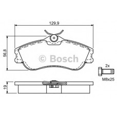 BOSCH Σετ τακάκια 0 986 424 583