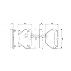 BOSCH Σετ τακάκια 0 986 424 630