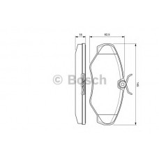BOSCH Σετ τακάκια 0 986 424 636