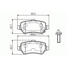 BOSCH Σετ τακάκια 0 986 424 646