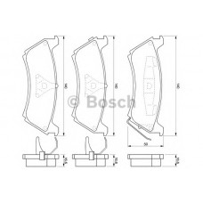 BOSCH Σετ τακάκια 0 986 424 648