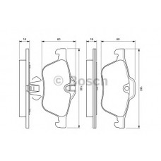 BOSCH Σετ τακάκια 0 986 424 652