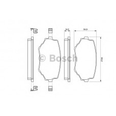 BOSCH Σετ τακάκια 0 986 424 669