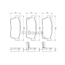 BOSCH Σετ τακάκια 0 986 424 695