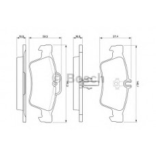 BOSCH Σετ τακάκια 0 986 424 699