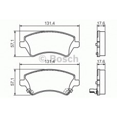 BOSCH Σετ τακάκια 0 986 424 735