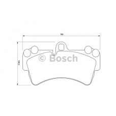 BOSCH Σετ τακάκια 0 986 424 739